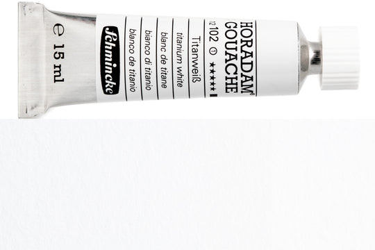 Schmincke - Horadam Gouache, 15 mL, #102 Titanium White - St. Louis Art Supply