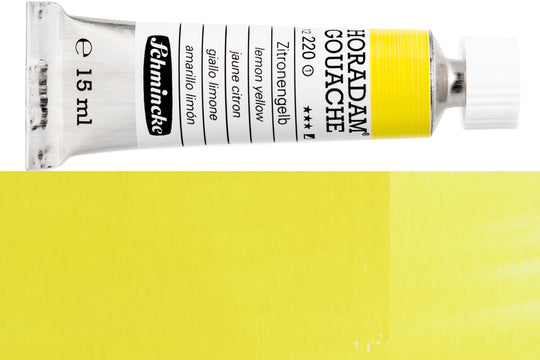 Schmincke - Horadam Gouache, 15 mL, #220 Lemon Yellow - St. Louis Art Supply