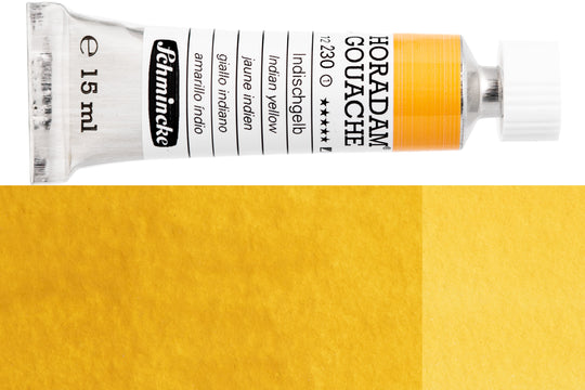 Schmincke - Horadam Gouache, 15 mL, #230 Indian Yellow - St. Louis Art Supply