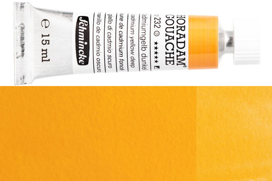 Schmincke - Horadam Gouache, 15 mL, #232 Cadmium Yellow Deep - St. Louis Art Supply