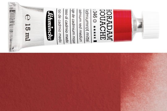 Schmincke - Horadam Gouache, 15 mL, #346 Cadmium Red Medium - St. Louis Art Supply