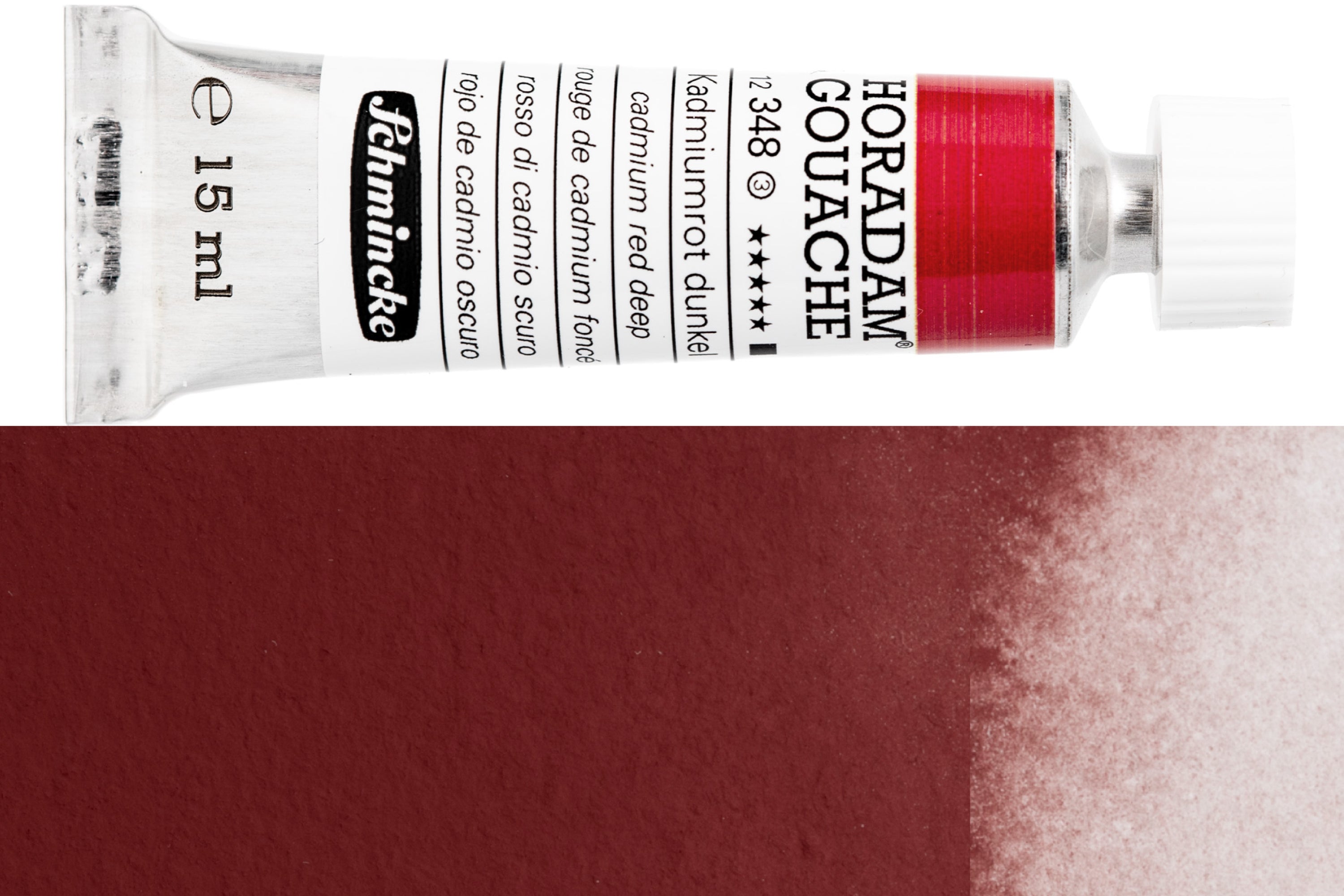 Schmincke - Horadam Gouache, 15 mL, #348 Cadmium Red Deep - St. Louis Art Supply