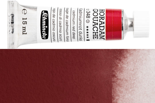 Schmincke - Horadam Gouache, 15 mL, #348 Cadmium Red Deep - St. Louis Art Supply