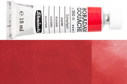 Schmincke - Horadam Gouache, 15 mL, #350 Scarlet - St. Louis Art Supply