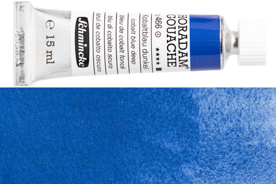 Schmincke - Horadam Gouache, 15 mL, #466 Cobalt Blue Deep - St. Louis Art Supply