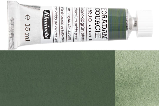 Schmincke - Horadam Gouache, 15 mL, #530 Chromium Oxide Green - St. Louis Art Supply