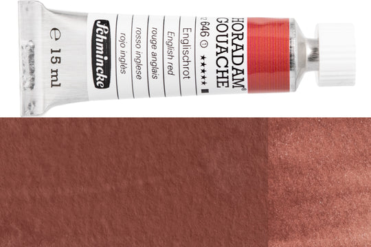 Schmincke - Horadam Gouache, 15 mL, #646 English Red - St. Louis Art Supply