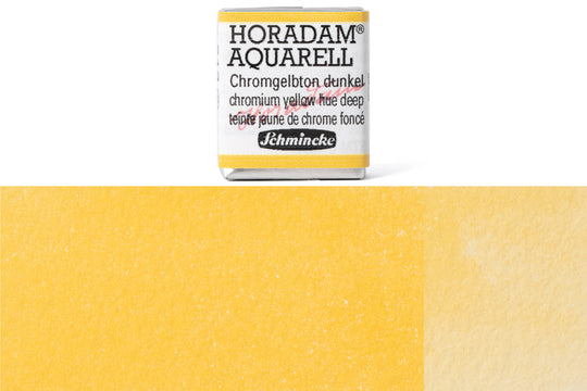 Schmincke - Horadam Watercolor Half Pan, #213 Chromium Yellow Hue Deep - St. Louis Art Supply