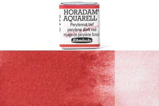 Schmincke - Horadam Watercolor Half Pan, #344 Perylene Dark Red - St. Louis Art Supply