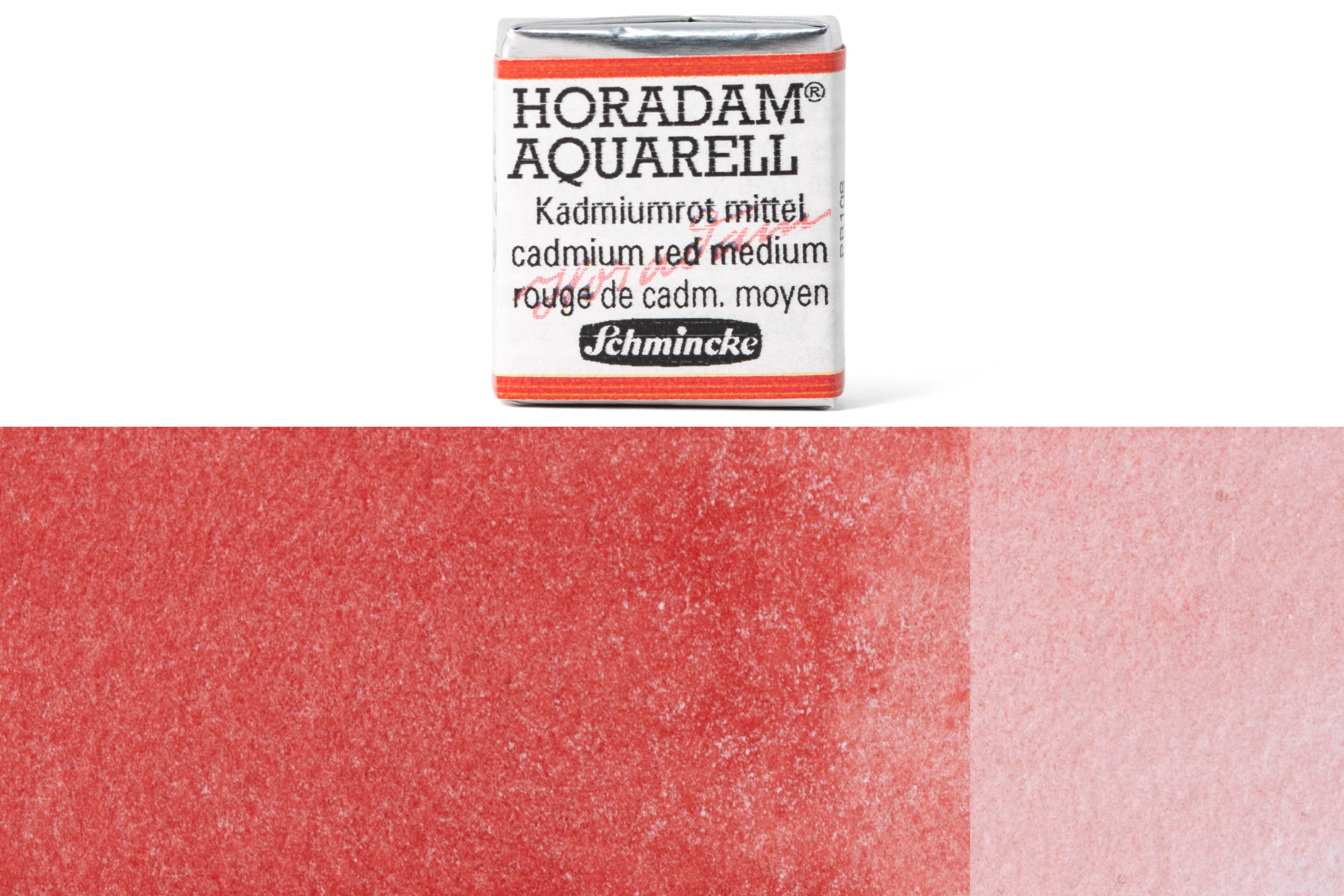 Schmincke - Horadam Watercolor Half Pan, #347 Cadmium Red Medium - St. Louis Art Supply