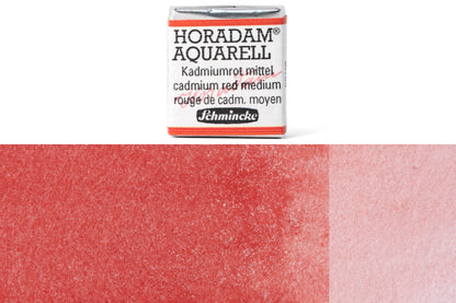 Schmincke - Horadam Watercolor Half Pan, #347 Cadmium Red Medium - St. Louis Art Supply