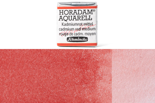 Schmincke - Horadam Watercolor Half Pan, #347 Cadmium Red Medium - St. Louis Art Supply