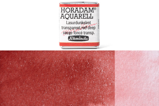 Schmincke - Horadam Watercolor Half Pan, #355 Transparent Red Deep - St. Louis Art Supply