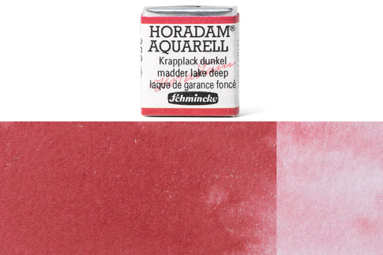 Schmincke - Horadam Watercolor Half Pan, #358 Madder Lake Deep - St. Louis Art Supply