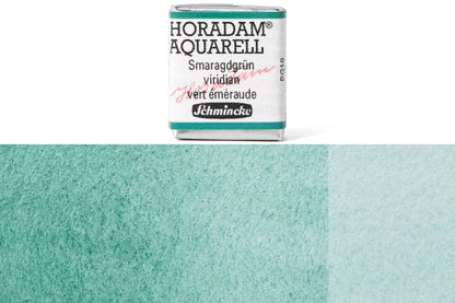 Schmincke - Horadam Watercolor Half Pan, #513 Viridian - St. Louis Art Supply