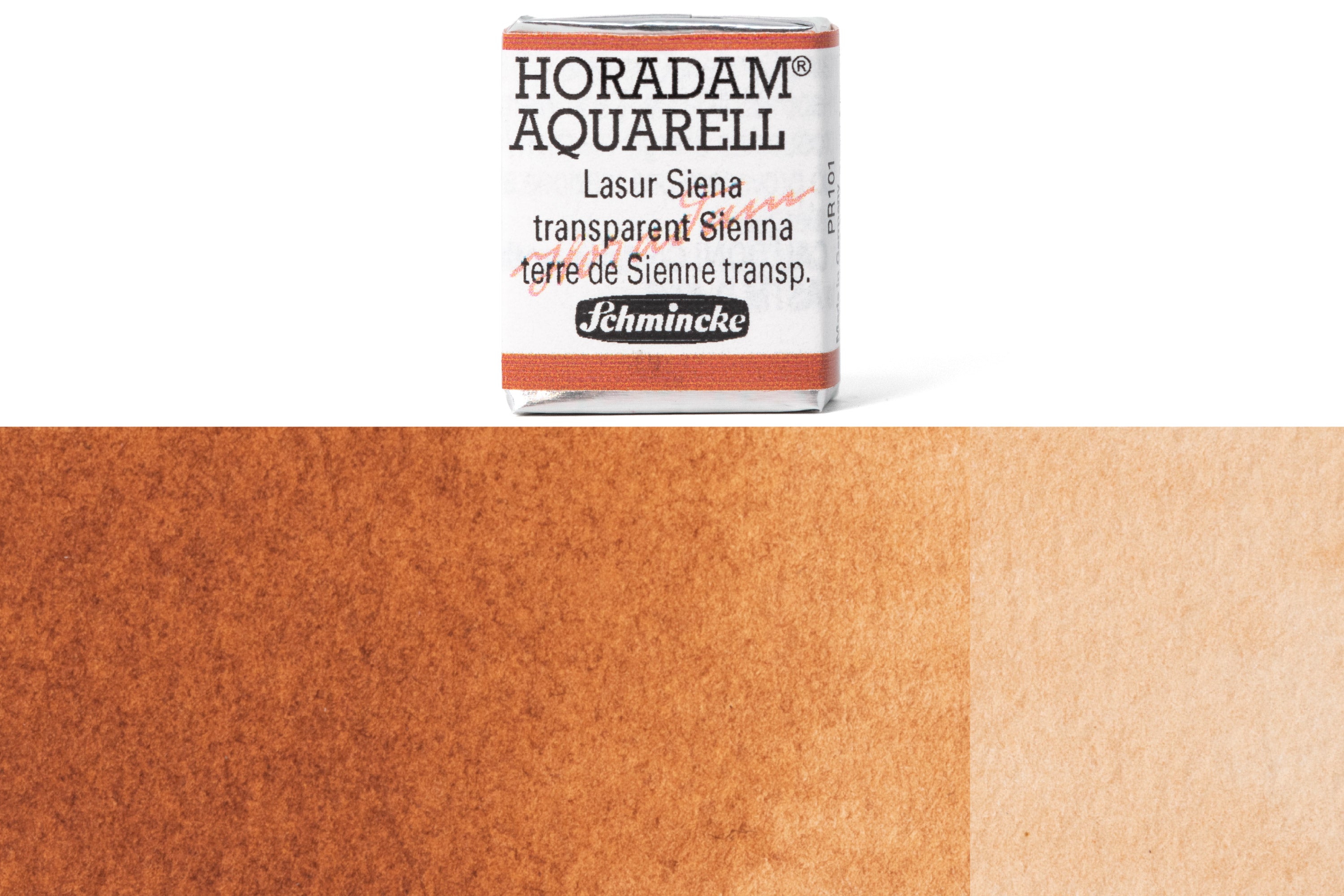 Schmincke - Horadam Watercolor Half Pan, #653 Transparent Sienna - St. Louis Art Supply