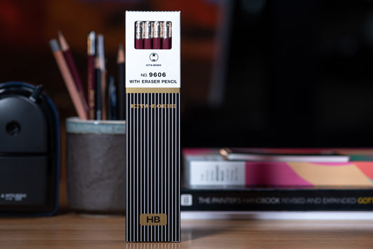 Kitaboshi Pencil Co. - Kitaboshi 9606 Writing Pencil, HB, Set of 12 - St. Louis Art Supply