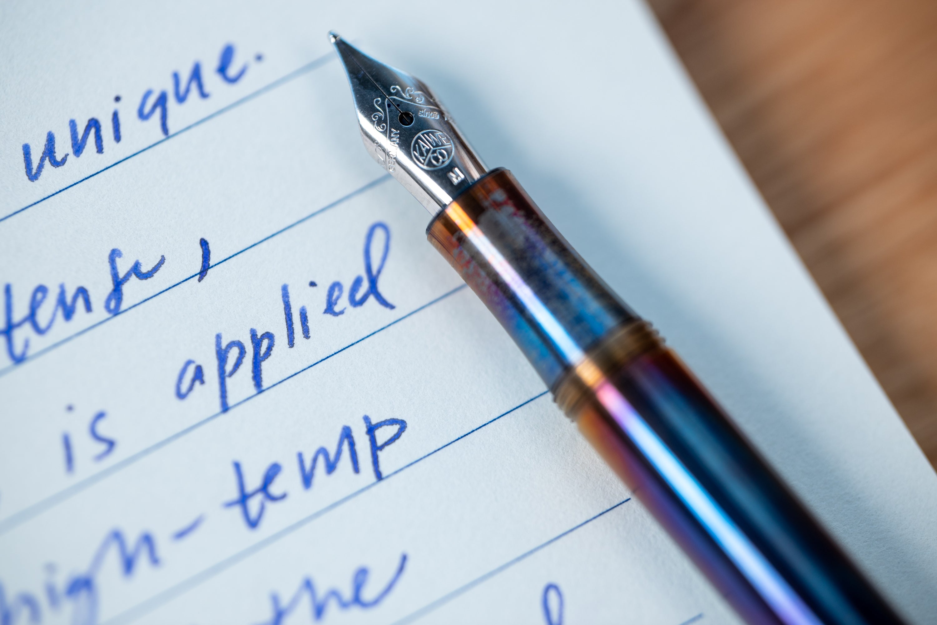 Kaweco - Liliput Pocket Fountain Pen, Fireblue Steel - St. Louis Art Supply