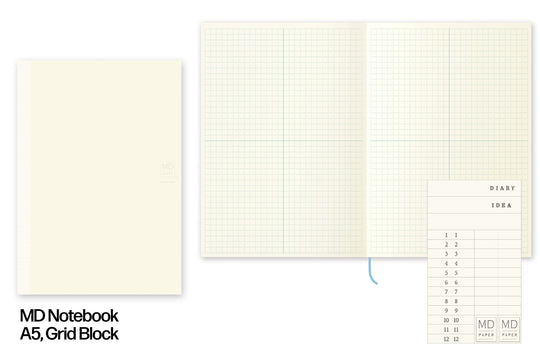 MD Notebook, A5 Grid Block
