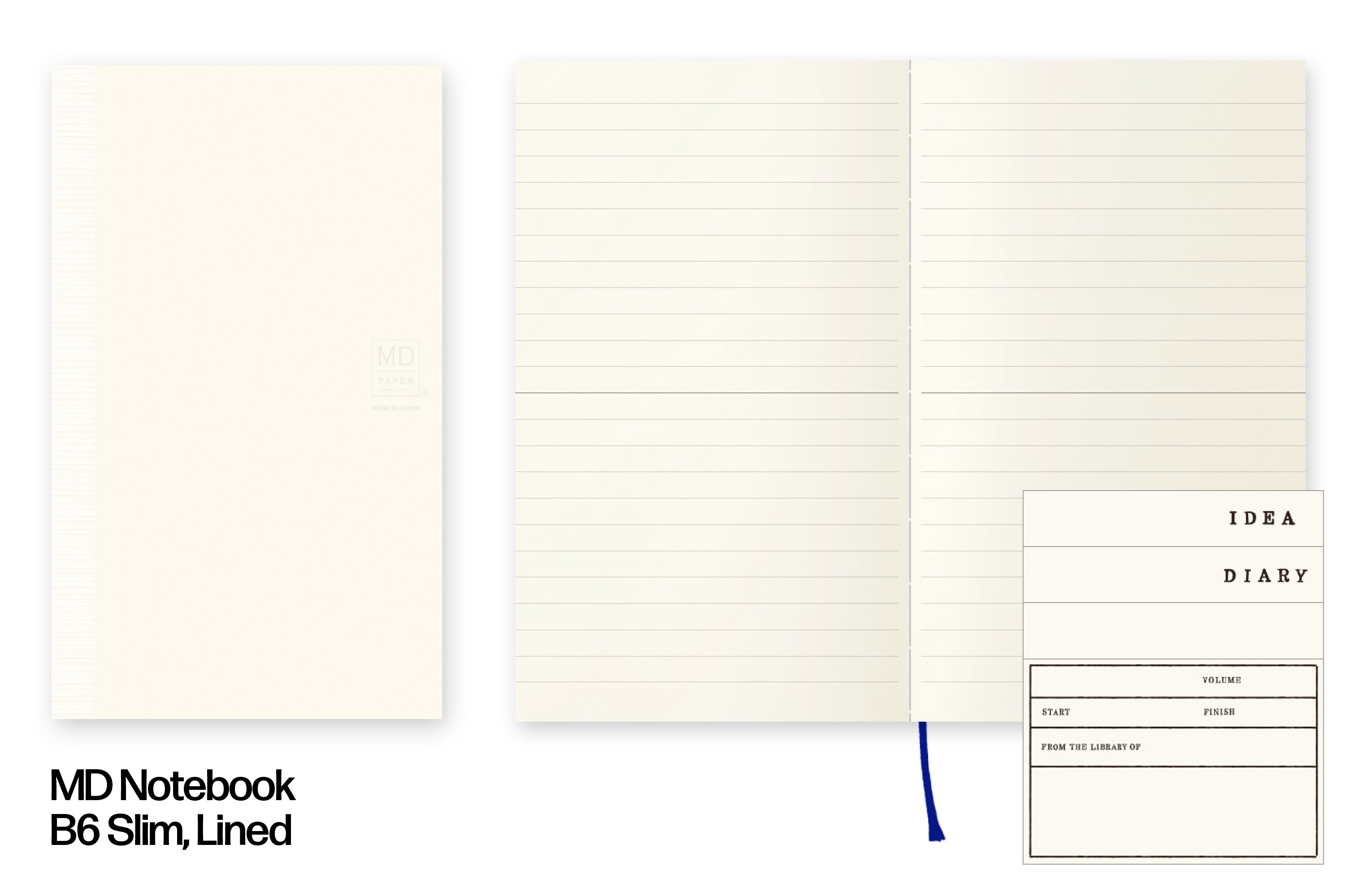 MD Notebook, B6 Slim, Lined