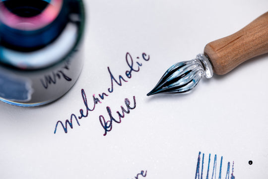 Taisho Roman Fountain Pen Ink, Melancholic Blue