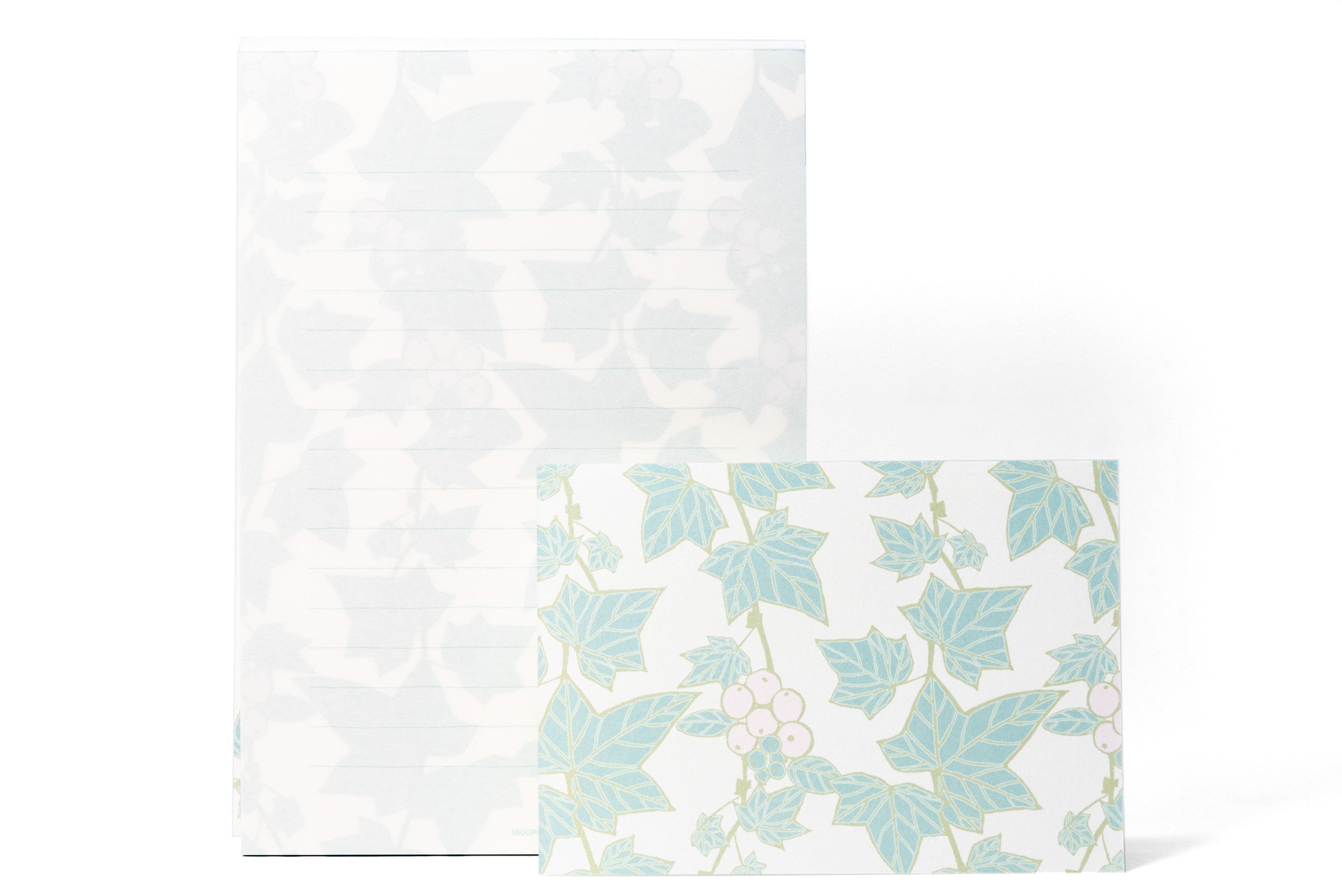 Midori - Letter Paper, Green Ivy, Lined - St. Louis Art Supply