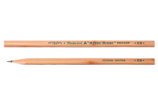 Mitsubishi Pencil Co. - Mitsubishi 9800EW Recycled Pencil, HB, Single - St. Louis Art Supply