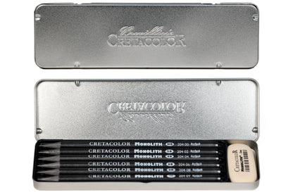 Monolith Woodless Graphite, Set of 6 with Eraser