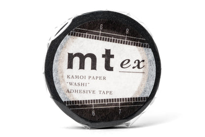 mt - mt Washi Tape, Ruler (Slim Black) - St. Louis Art Supply