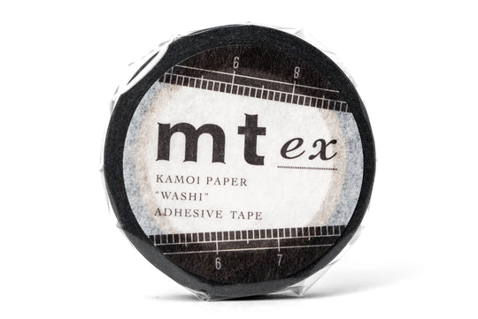 mt - mt Washi Tape, Ruler (Slim Black) - St. Louis Art Supply