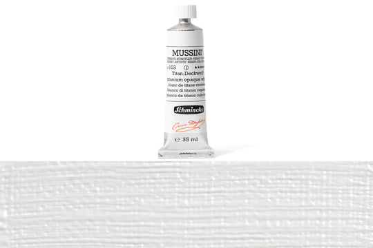 Schmincke - Mussini Oil Colors, 35 mL, #103 Titanium Opaque White - St. Louis Art Supply
