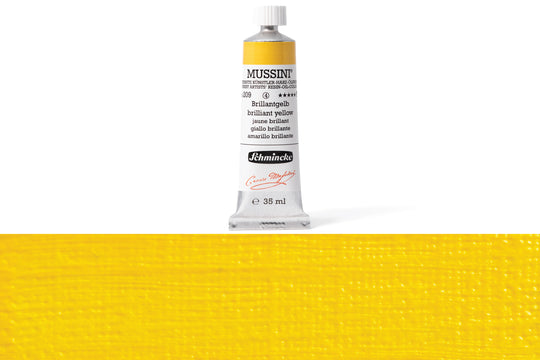Schmincke - Mussini Oil Colors, 35 mL, #209 Brilliant Yellow - St. Louis Art Supply