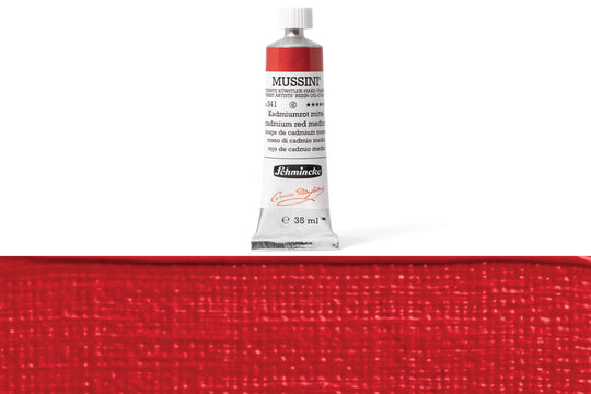 Schmincke - Mussini Oil Colors, 35 mL, #341 Cadmium Red Medium - St. Louis Art Supply