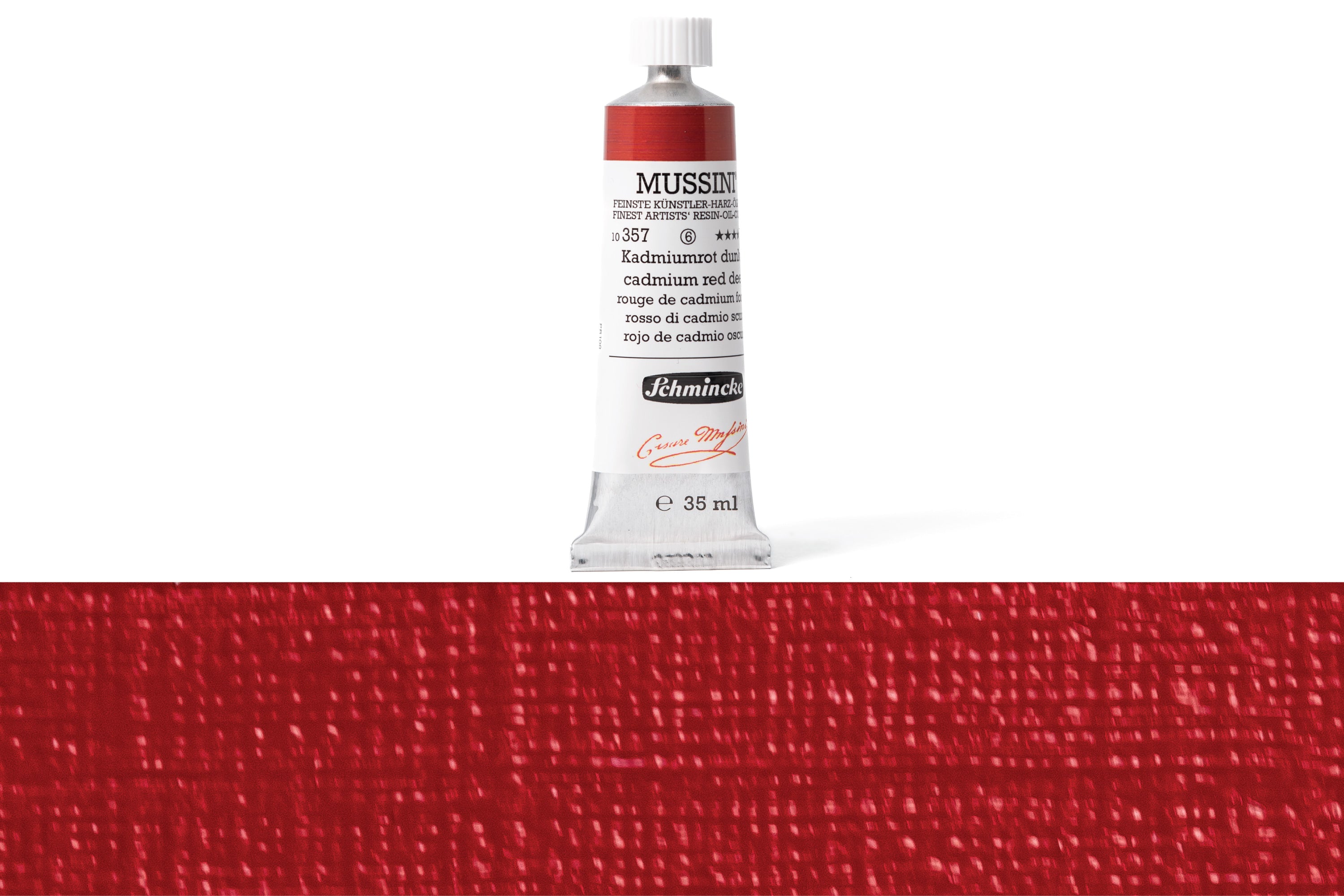 Schmincke - Mussini Oil Colors, 35 mL, #357 Cadmium Red Deep - St. Louis Art Supply
