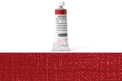 Schmincke - Mussini Oil Colors, 35 mL, #357 Cadmium Red Deep - St. Louis Art Supply