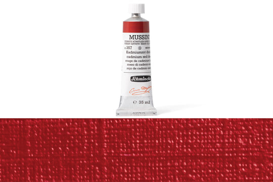 Schmincke - Mussini Oil Colors, 35 mL, #357 Cadmium Red Deep - St. Louis Art Supply