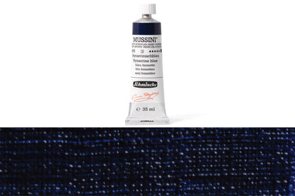 Schmincke - Mussini Oil Colors, 35 mL, #495 Byzantine Blue - St. Louis Art Supply
