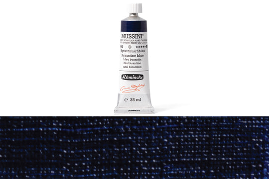 Schmincke - Mussini Oil Colors, 35 mL, #495 Byzantine Blue - St. Louis Art Supply