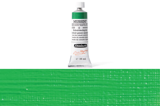 Schmincke - Mussini Oil Colors, 35 mL, #528 Cobalt Green Opaque - St. Louis Art Supply