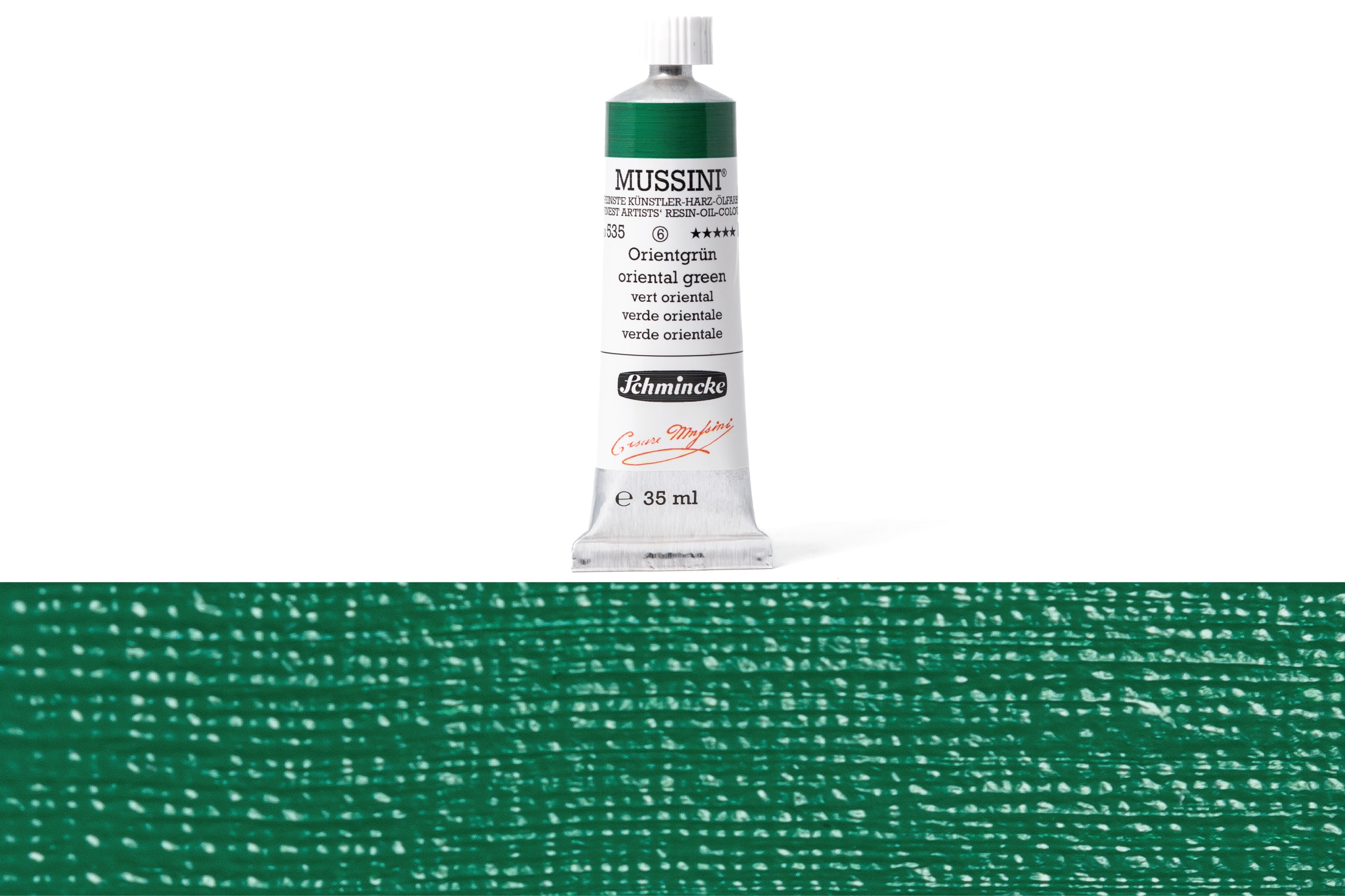 Schmincke - Mussini Oil Colors, 35 mL, #535 Oriental Green - St. Louis Art Supply