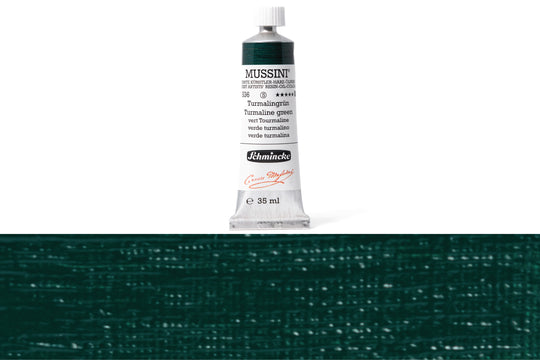 Schmincke - Mussini Oil Colors, 35 mL, #536 Turmaline Green - St. Louis Art Supply