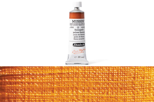 Schmincke - Mussini Oil Colors, 35 mL, #644 Yellow Sienna - St. Louis Art Supply