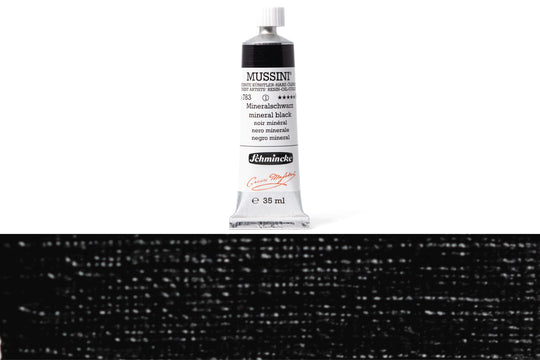 Schmincke - Mussini Oil Colors, 35 mL, #783 Mineral Black - St. Louis Art Supply