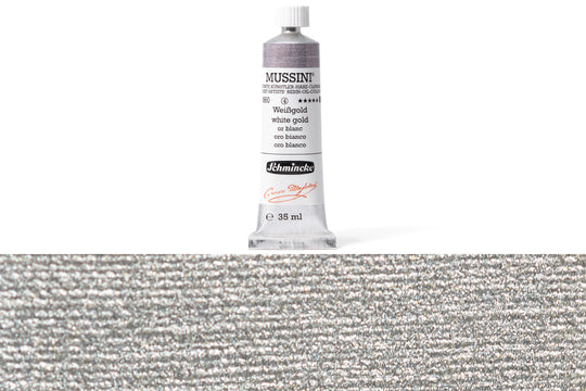 Schmincke - Mussini Oil Colors, 35 mL, #860 White Gold - St. Louis Art Supply