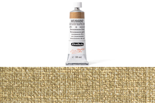 Schmincke - Mussini Oil Colors, 35 mL, #861 Renaissance Gold - St. Louis Art Supply