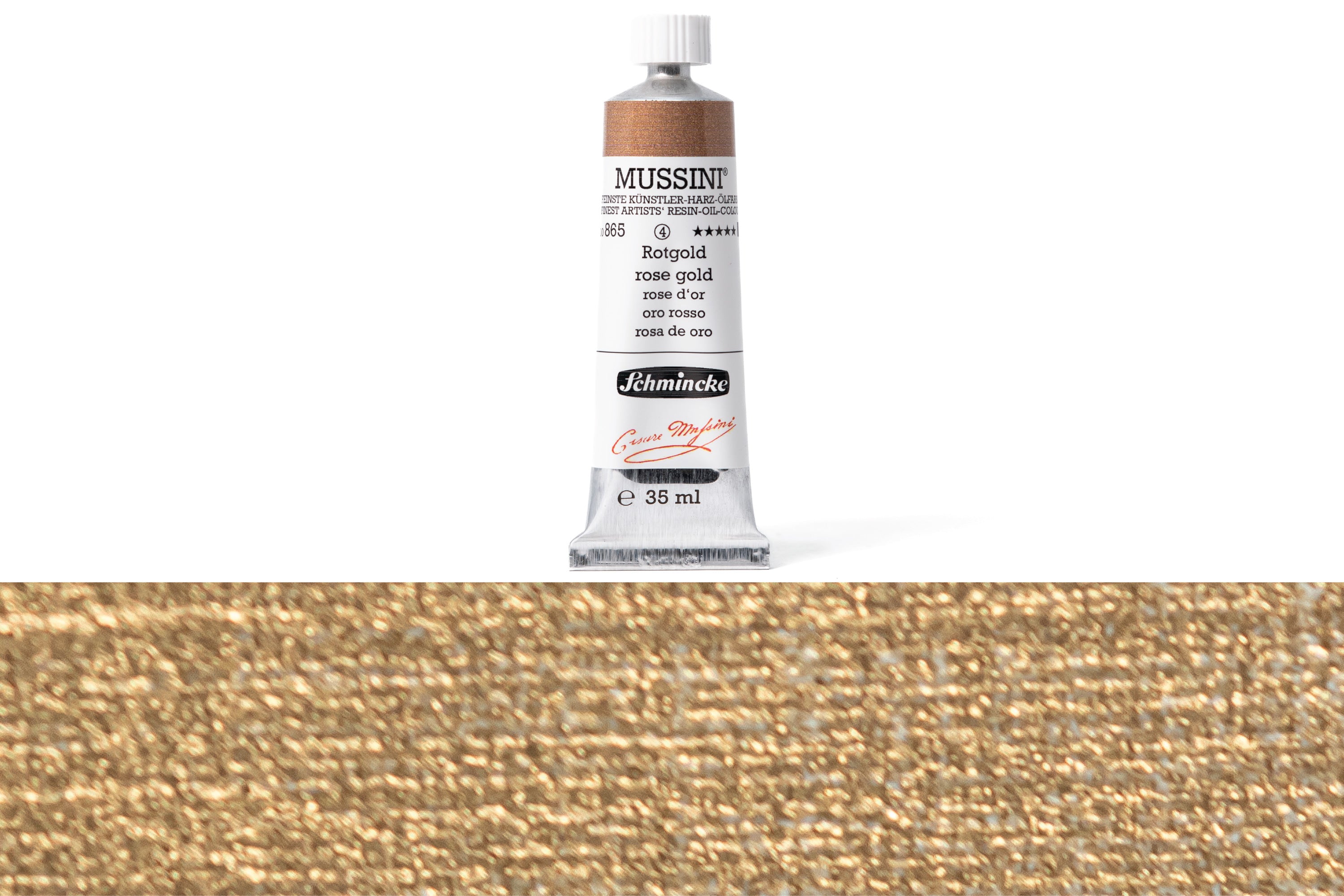 Schmincke - Mussini Oil Colors, 35 mL, #865 Rose Gold - St. Louis Art Supply