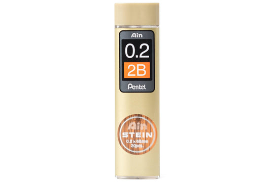 Pentel - Ain STEIN Mechanical Pencil Leads, 0.2 mm, 2B - St. Louis Art Supply