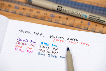 Micron PN Flexible Nib Pigment Pens