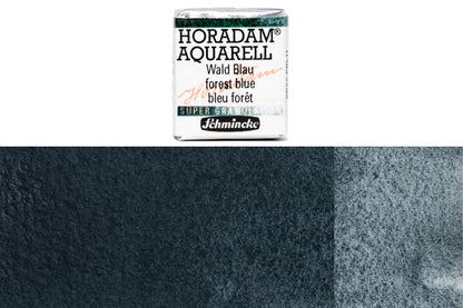 Schmincke - Supergranulation Watercolor Half Pan, #943 Forest Blue - St. Louis Art Supply