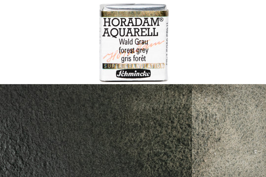 Schmincke - Supergranulation Watercolor Half Pan, #945 Forest Grey - St. Louis Art Supply